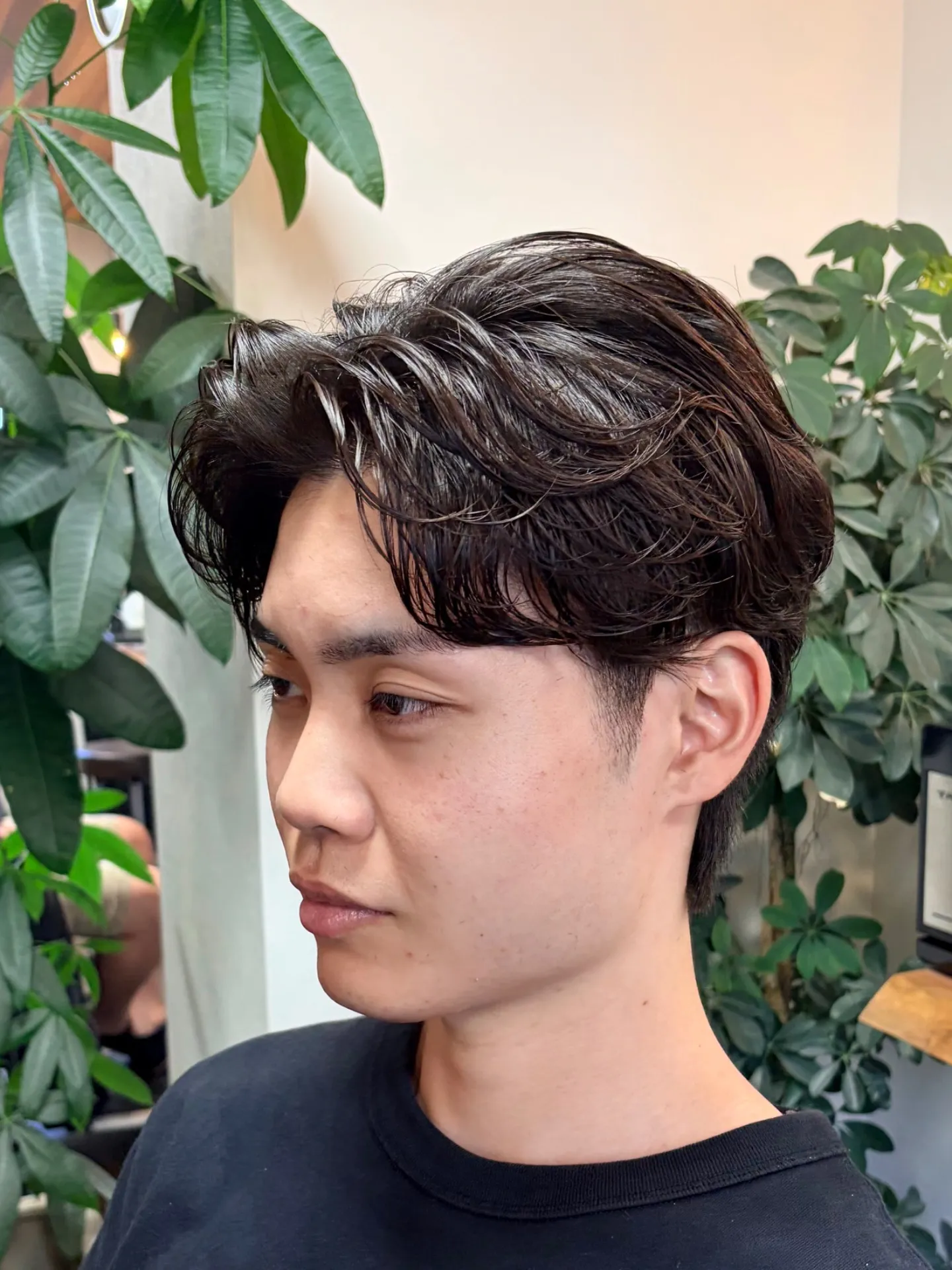 岡山市/大人メンズパーマ/ビジネスヘア/毛流れパーマ/スタイリング楽/20代/30代 stylist甲本 雅人